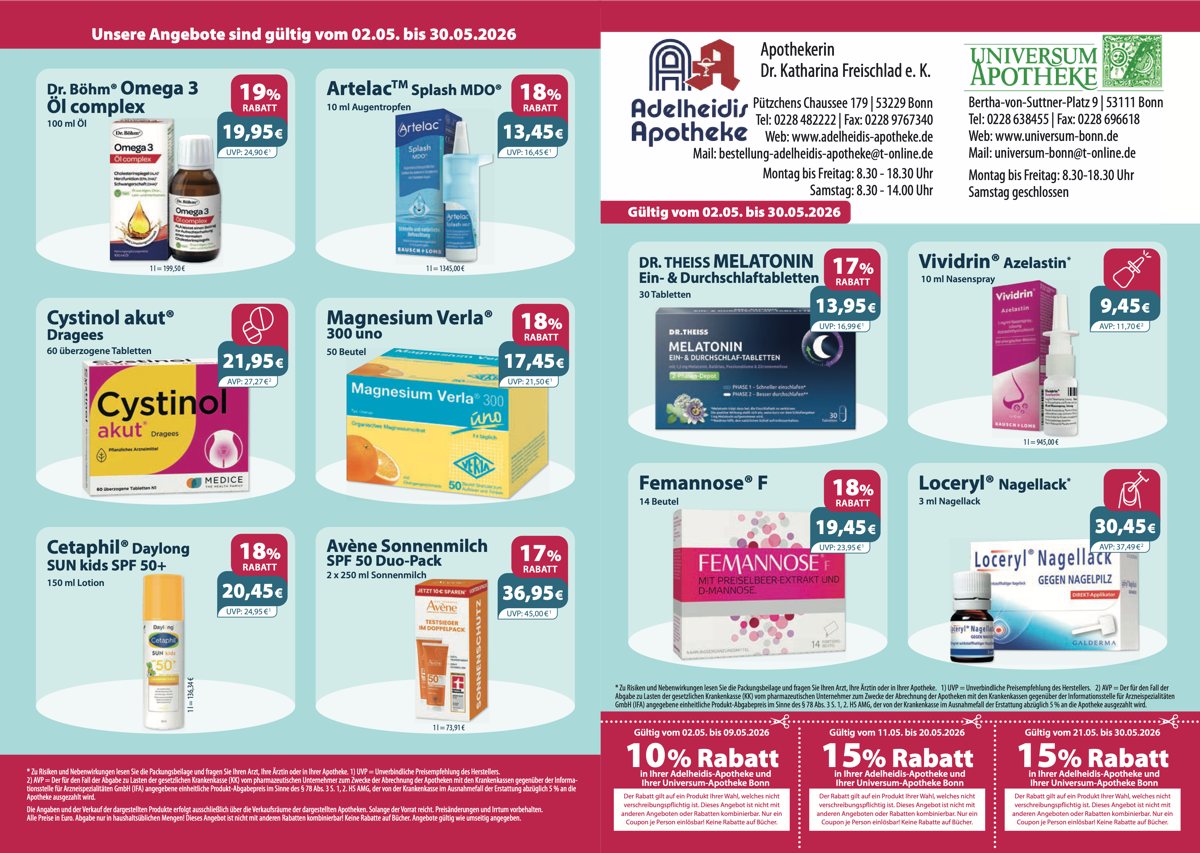 Unsere aktuellen Monatsangebote und Rabattcoupons Aktuelle Monatsangebote und Rabattcoupons